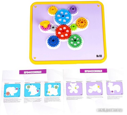 Развивающая игра Bondibon БондиЛогика Шестеренки. Волшебство механики 1 ВВ5083