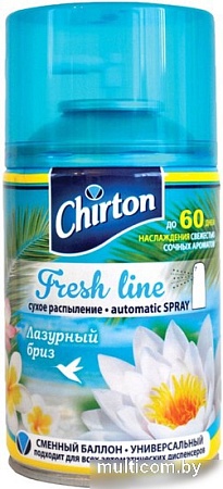 Сменный блок для освежителя воздуха Chirton Фреш Лайн Лазурный бриз (250 мл)