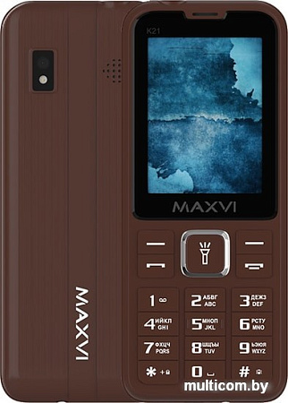 Мобильный телефон Maxvi K21 (коричневый)