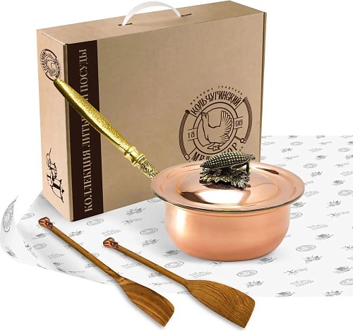 Сотейник Кольчугинский мельхиор Кукуруза КМ19960306