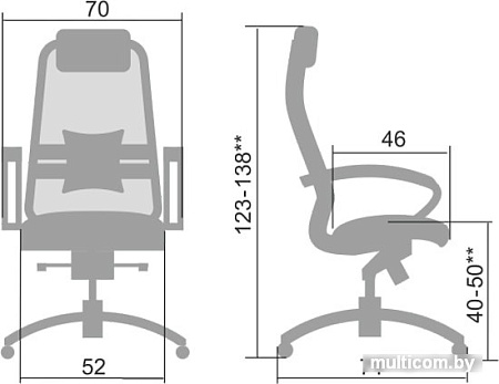 Кресло Metta Samurai S-1.04 (черный плюс)