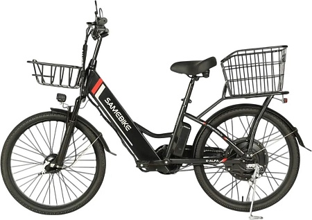 Электровелосипед SameBike Е-Alfa New SB-E-ALFA350-36/10 (черный)