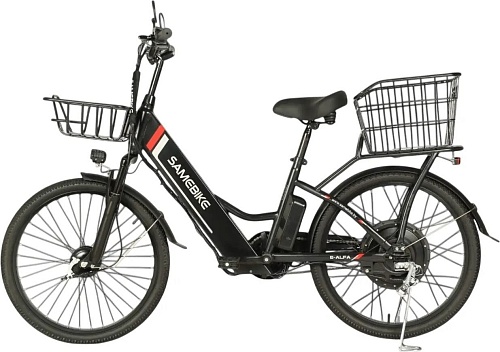 Электровелосипед SameBike Е-Alfa New SB-E-ALFA350-36/10 (черный)