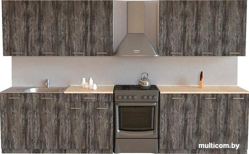 Кухня Хоум Лайн Луиза 2500 (сосна пасадена/сосна пасадена)