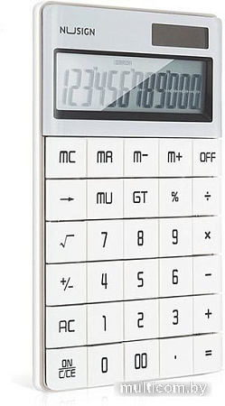 Калькулятор Deli NS041 (белый)
