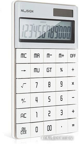 Калькулятор Deli NS041 (белый)