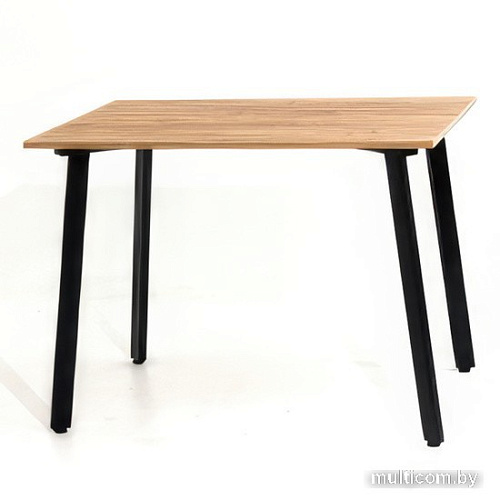 Кухонный стол Millwood Шанхай Л18 120x70 (18 мм, дуб золотой Craft/металл черный)