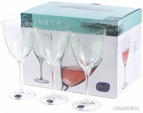 Набор бокалов для вина Bohemia Crystal Kate 40796/382066/22/400
