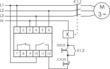 Реле контроля фаз Евроавтоматика F&F CZF-312 EA04.001.007