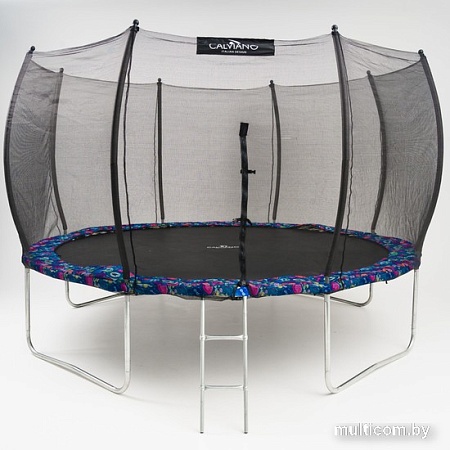 Батут Calviano Outside Master Smile 374 см - 12ft (внешняя сетка, с лестницей)