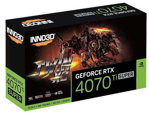 Видеокарта Inno3D GeForce RTX 4070 Ti Super Twin X2 N407TS2-166X-186156N