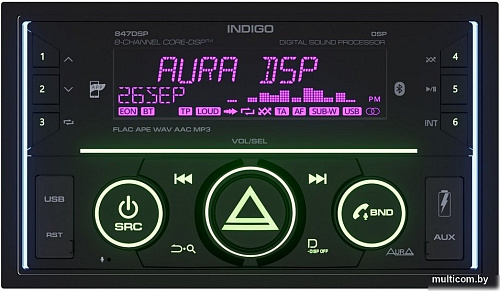 USB-магнитола Aura Indigo-847DSP