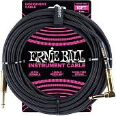 Гитарный кабель Ernie Ball P06086 6.3 мм - 6.3 мм (5.49 м, черный)