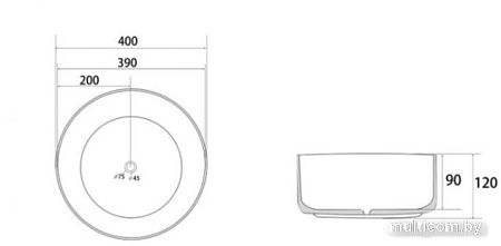 Умывальник Abber Bequem AC2109MP (розовый матовый)