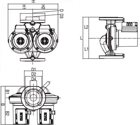 Циркуляционный насос DAB D 110/250.40 T