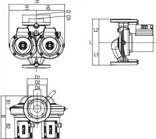 Циркуляционный насос DAB D 110/250.40 T