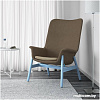 Интерьерное кресло Ikea Ведбу c высокой спинкой (гуннаред синий) 304.235.88