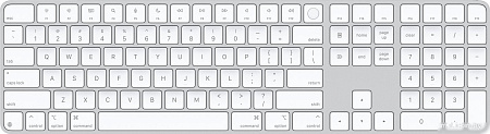 Клавиатура Apple Magic Keyboard USB-C MXK73ZA/A (с Touch ID и цифровой панелью, с белыми клавишами, раскладка US English)