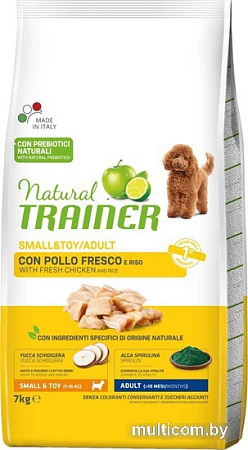 Сухой корм для собак Trainer Natural Adult Mini with Chicken and Rice (для взрослых мелких пород с курицей, рисом) 7 кг