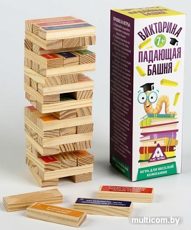 Настольная игра Лас Играс Падающая башня. Викторина 2985156