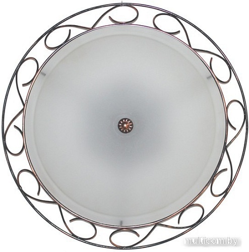 Припотолочная люстра Элетех Дюна 500 НПБ 01-3x60-161 1005151673 (прозрачный матовый/медь)