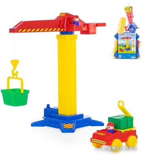 Полесье Башенный кран №1 + автомобиль 58195