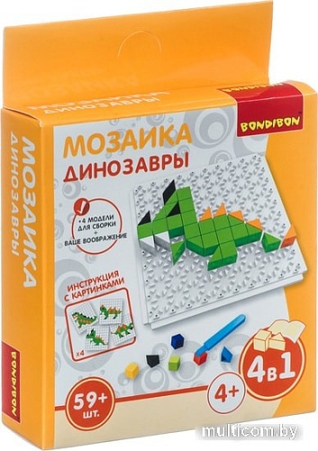 Мозаика/пазл Bondibon Мозаика Динозавры ВВ4425