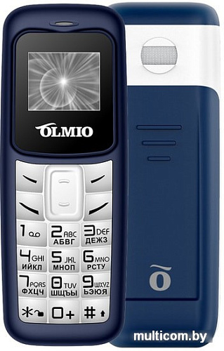 Мобильный телефон Olmio A02 (белый/синий)