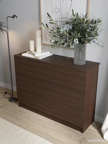 Комод Горизонт Нео 1050 3 ящика (венге)