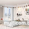 Шкаф распашной Polini Kids Mirum 2330 трехсекционный (белый/серый)