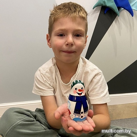 Развивающая игра Брестская Матрешка Снеговик (набор 5 шт)