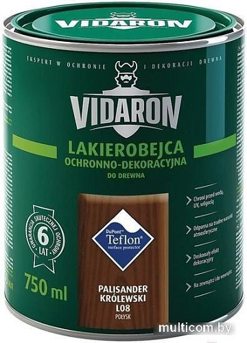 Лак Vidaron Лакобейц L08 0.75 л (королевский палисандр)