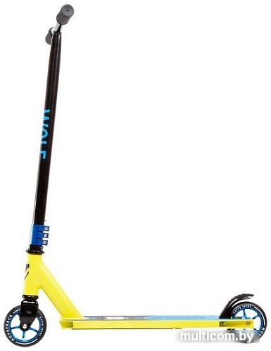 Самокат Novatrack Wolf 110 Alloy 110A.WOLF.BLM21 (лимонный)