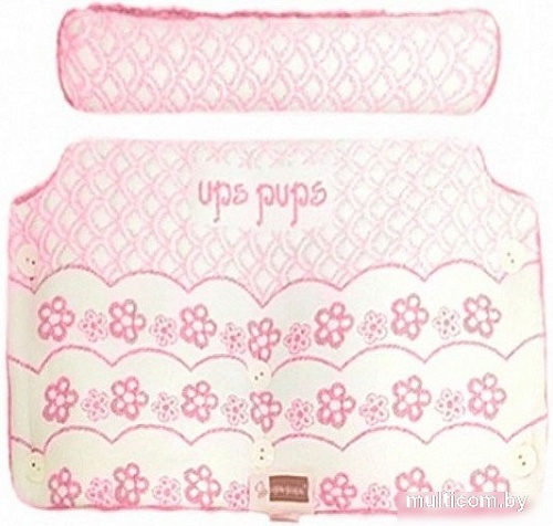 Муфты для рук Kidboo Цветочки (хлопок/акрил, розовый)