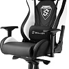 Кресло Sharkoon Shark Skiller SGS4 BK/WH (черный/белый)