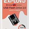 USB Flash Exployd 640 4GB (черный)