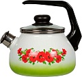 Чайник со свистком СтальЭмаль Восточный мак 4с210я