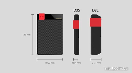Внешний жесткий диск Silicon-Power Diamond D30 5TB SP050TBPHDD3LS3K