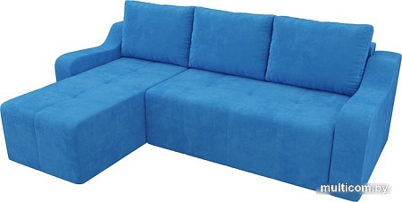 Угловой диван Mebelico Элида угловой 108670 (левый, велюр, голубой)