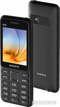 Мобильный телефон Maxvi K12 Black
