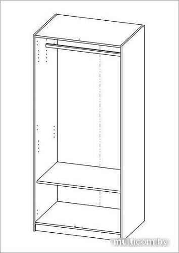 Шкаф распашной Mio Tesoro Орион 2-х створчатый 2.01.01.020.1 (белый)
