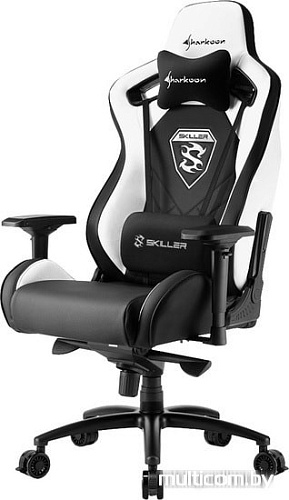 Кресло Sharkoon Shark Skiller SGS4 BK/WH (черный/белый)