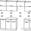 Кухня Интерлиния Мила Gloss 60-30 (белый/асфальт)