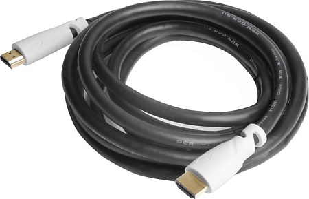 Кабель Greenconnect Russia GCR-51191 HDMI - HDMI (3 м, белый\черный)