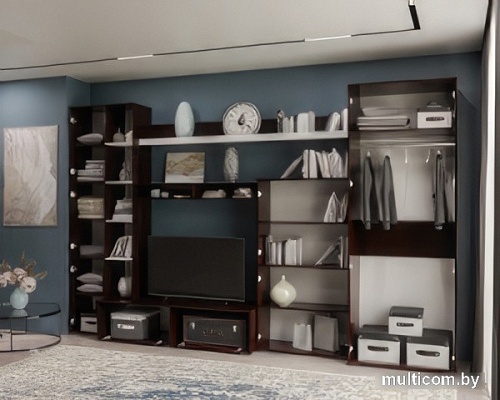Стенка Мебель-АРС Мальта (венге цаво/белый)