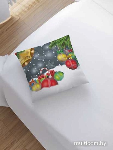 Чехол на подушку JoyArty Шары в снегу sl_21496