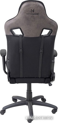 Кресло AksHome Royal (велюр/замша, коричневый/черный)