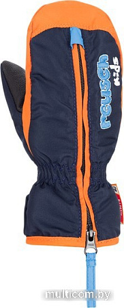 Варежки Reusch Ben Mitten 4685408-0425 (р. 0, dress blue/orange popsicle)