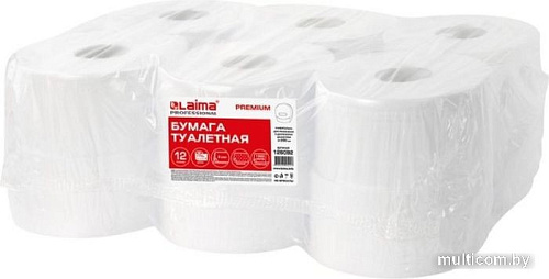 Туалетная бумага Laima Premium 126092 (12 шт, белый)