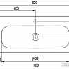 Умывальник Ravak Ring 800 80x38 [XJK01180000]